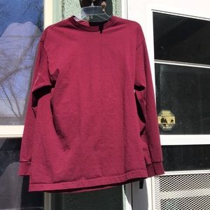 Long sleeve maroon shirt